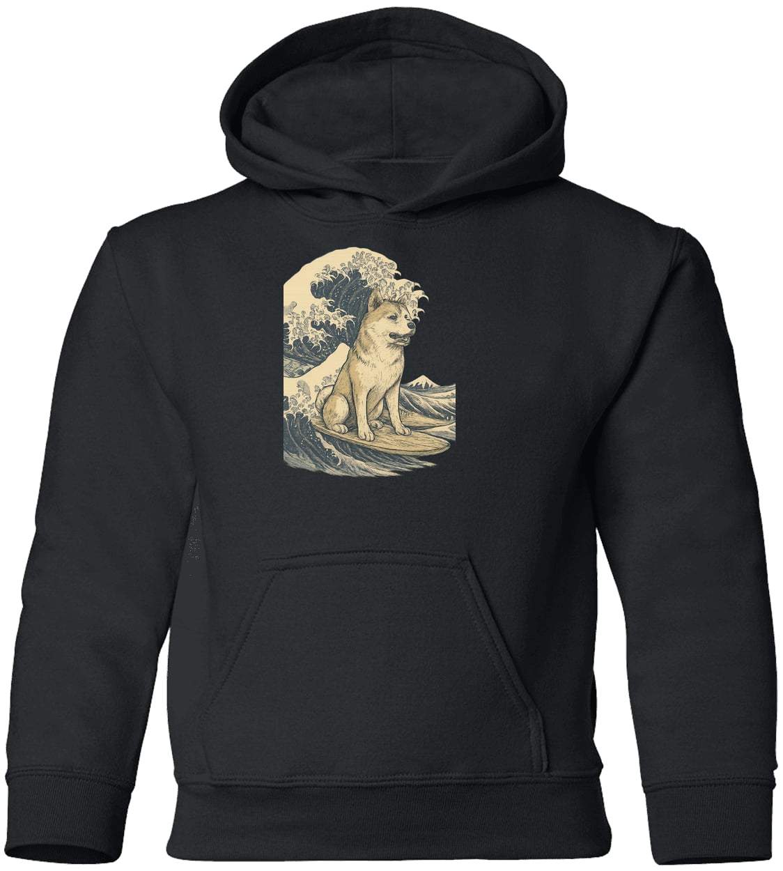 G185B Gildan Youth Pullover Hoodie - Black