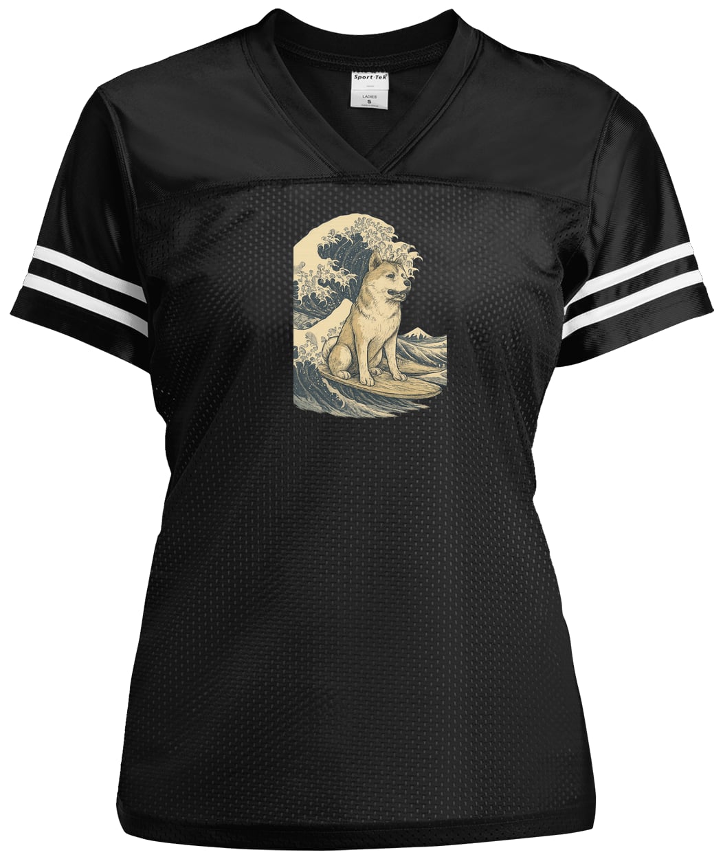 LST307 Sport-Tek Ladies' Replica Jersey - Black/White
