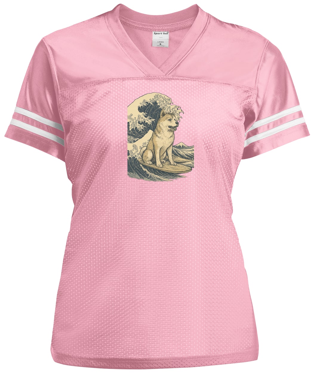 LST307 Sport-Tek Ladies' Replica Jersey - Light Pink/White