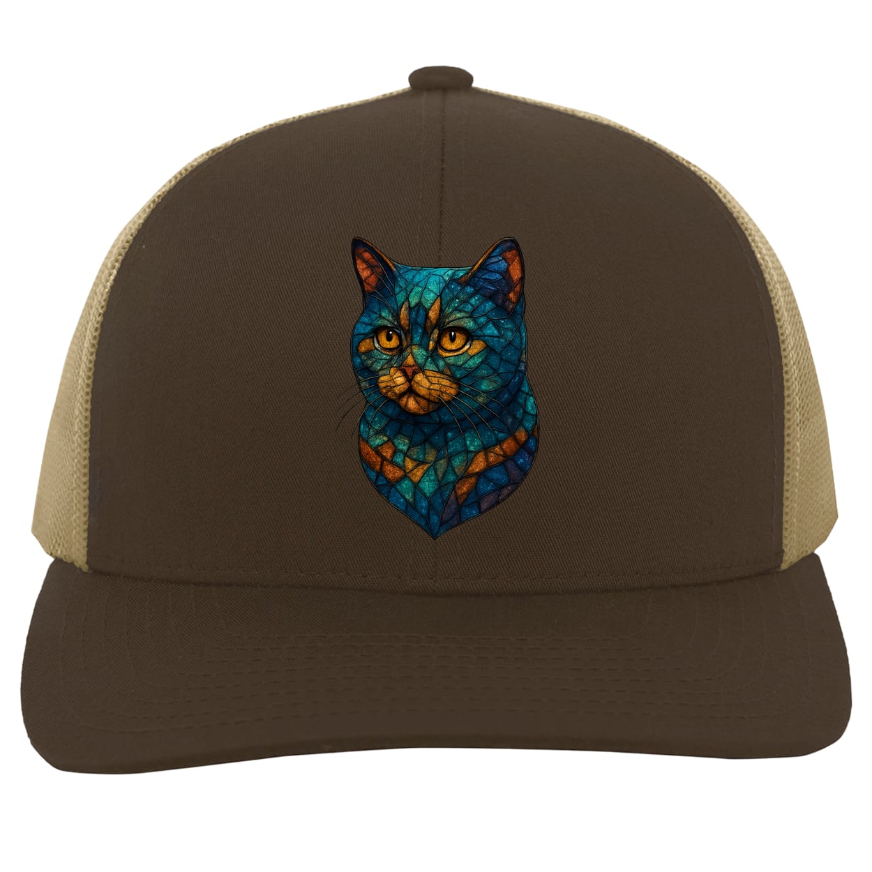 104C Trucker Snap Back - Brown/Khaki