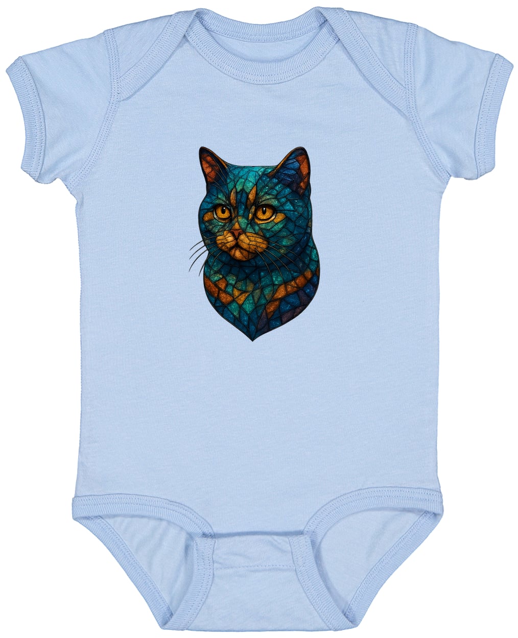 4424 Infant Fine Jersey Bodysuit - Light Blue