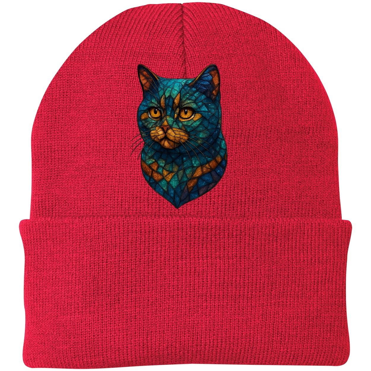 CP90 Port & Company Knit Beanie - Athletic Red