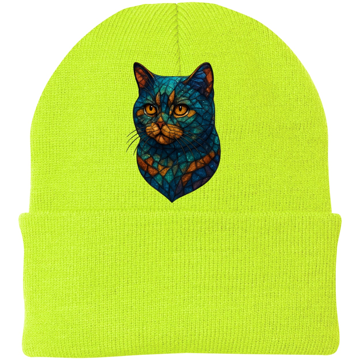 CP90 Port & Company Knit Beanie - Neon Yellow