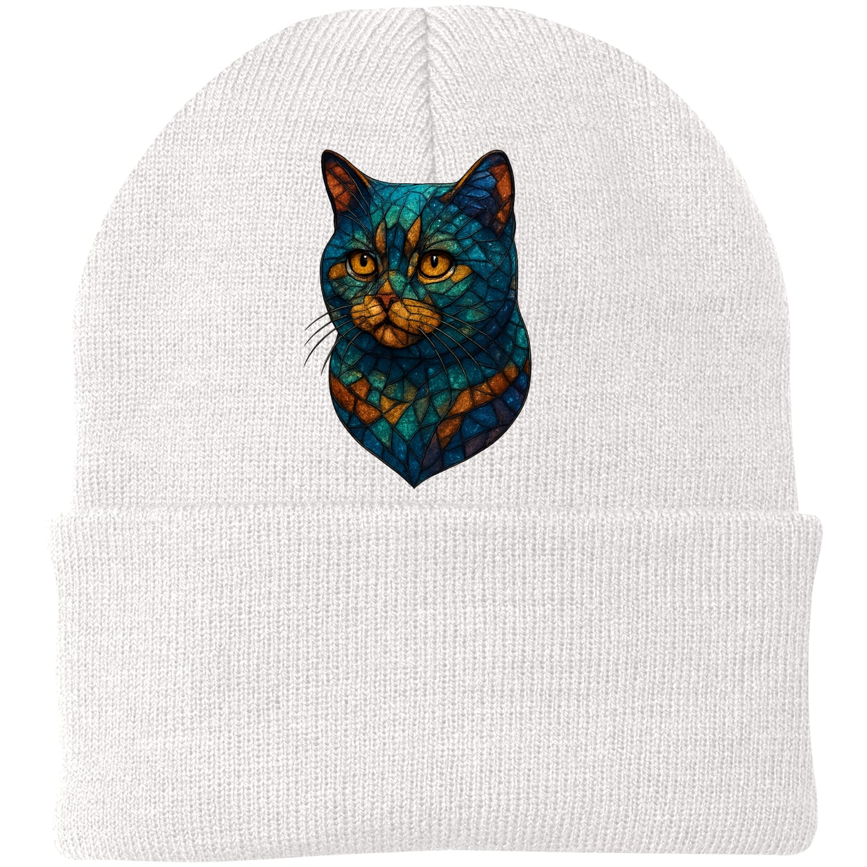 CP90 Port & Company Knit Beanie - White