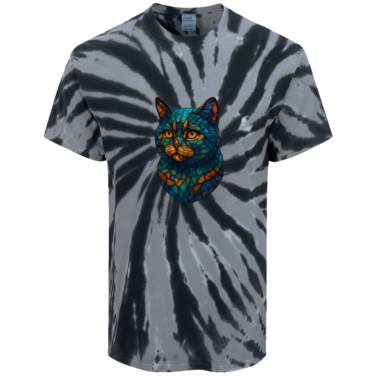 PC147 Port & Company Tie-Dye Tee - Black