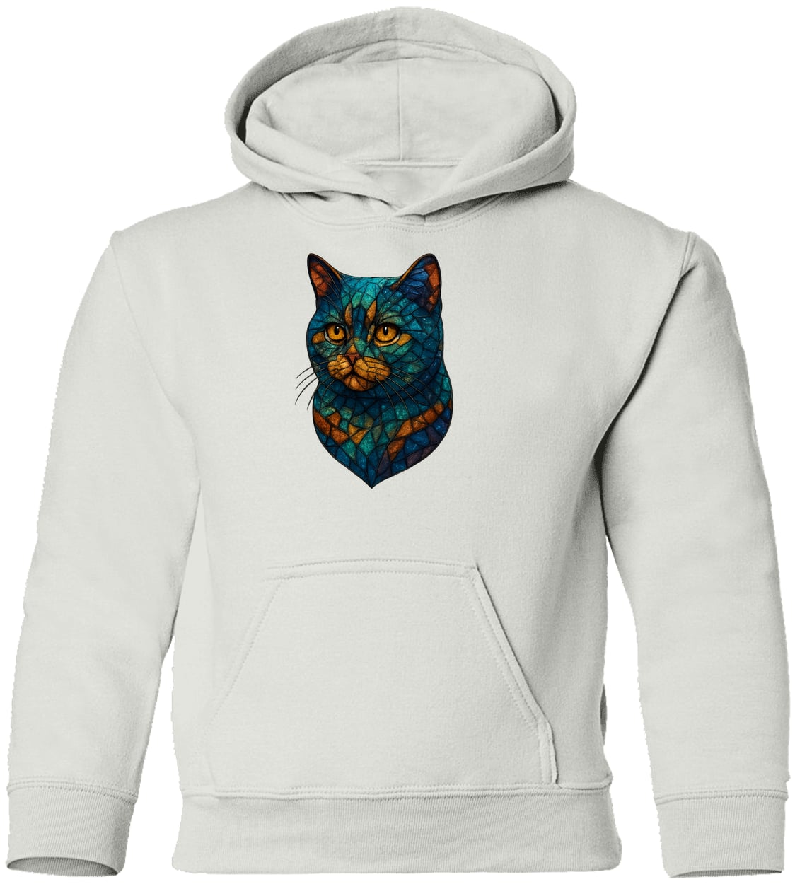 G185B Gildan Youth Pullover Hoodie - White