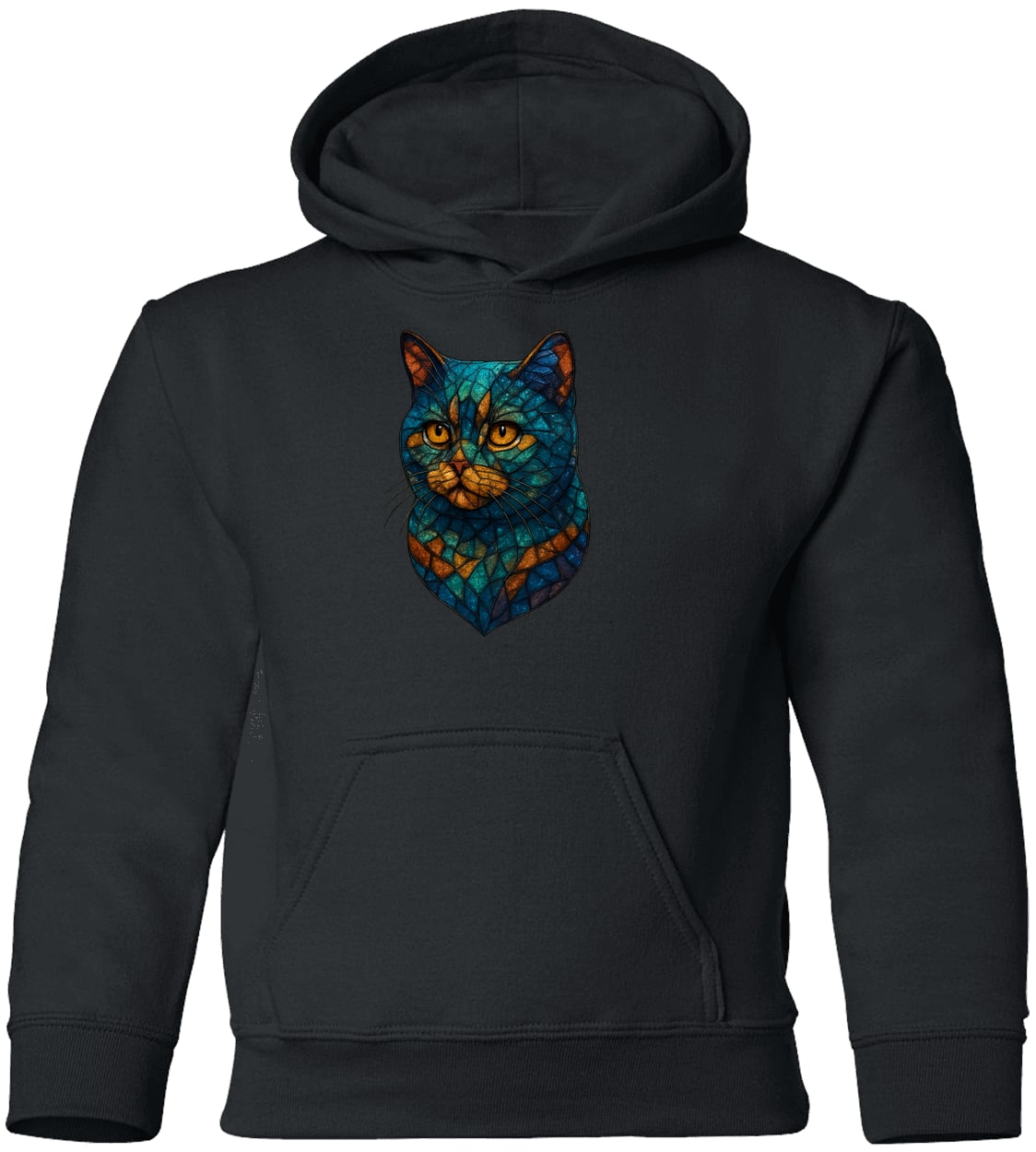 G185B Gildan Youth Pullover Hoodie - Black
