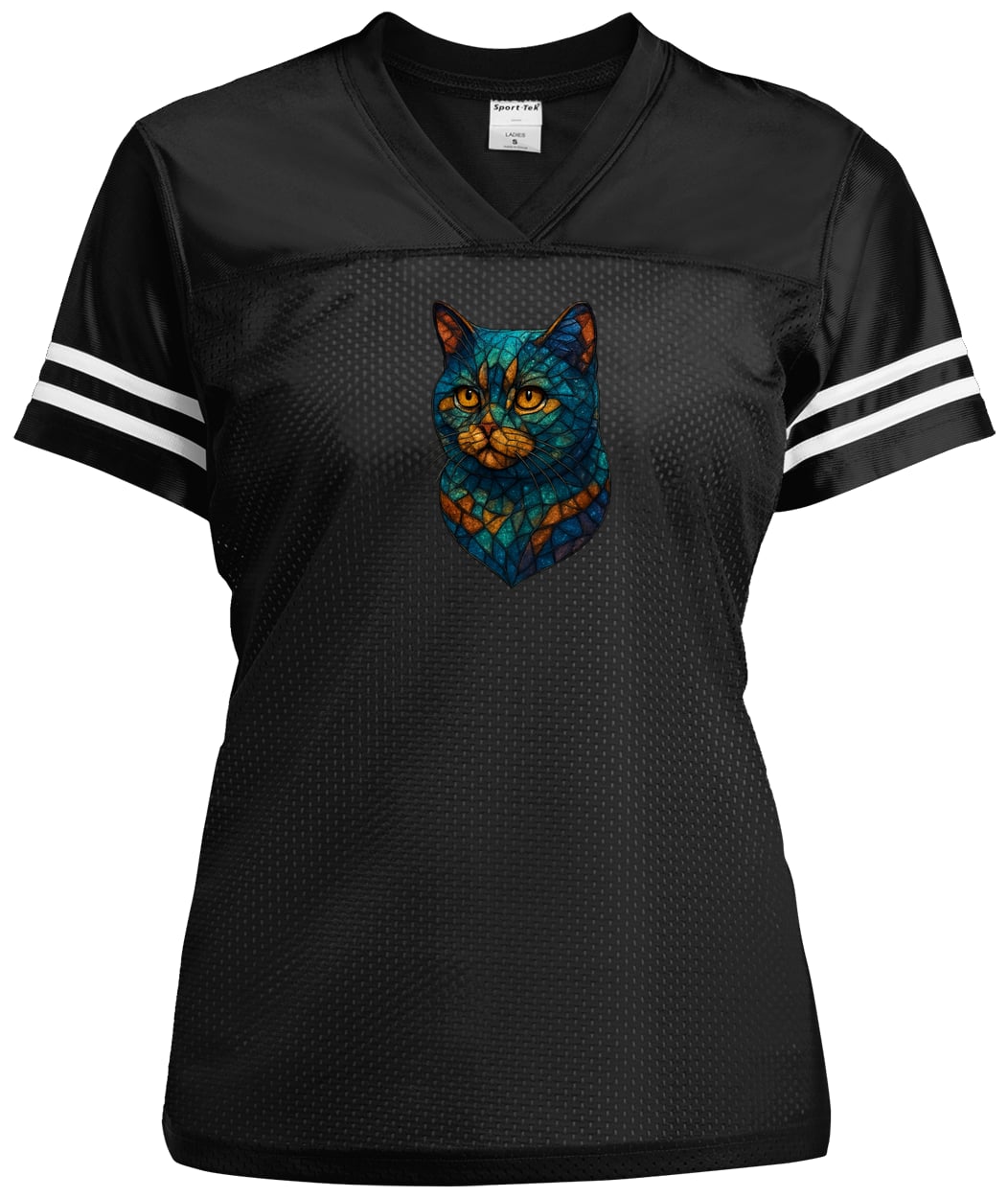 LST307 Sport-Tek Ladies' Replica Jersey - Black/White