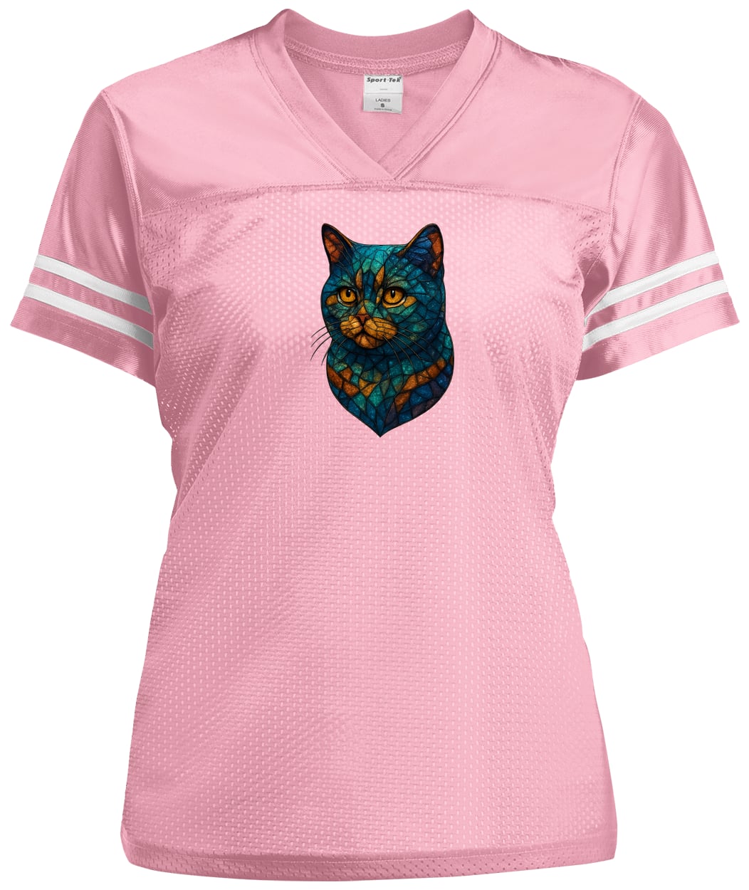 LST307 Sport-Tek Ladies' Replica Jersey - Light Pink/White