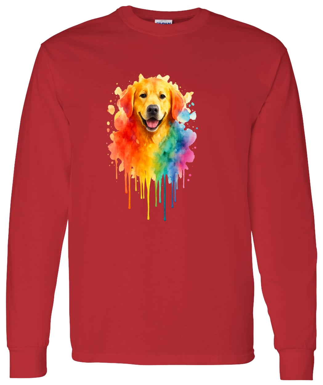 G540 LS T-Shirt 5.3 oz. - Red