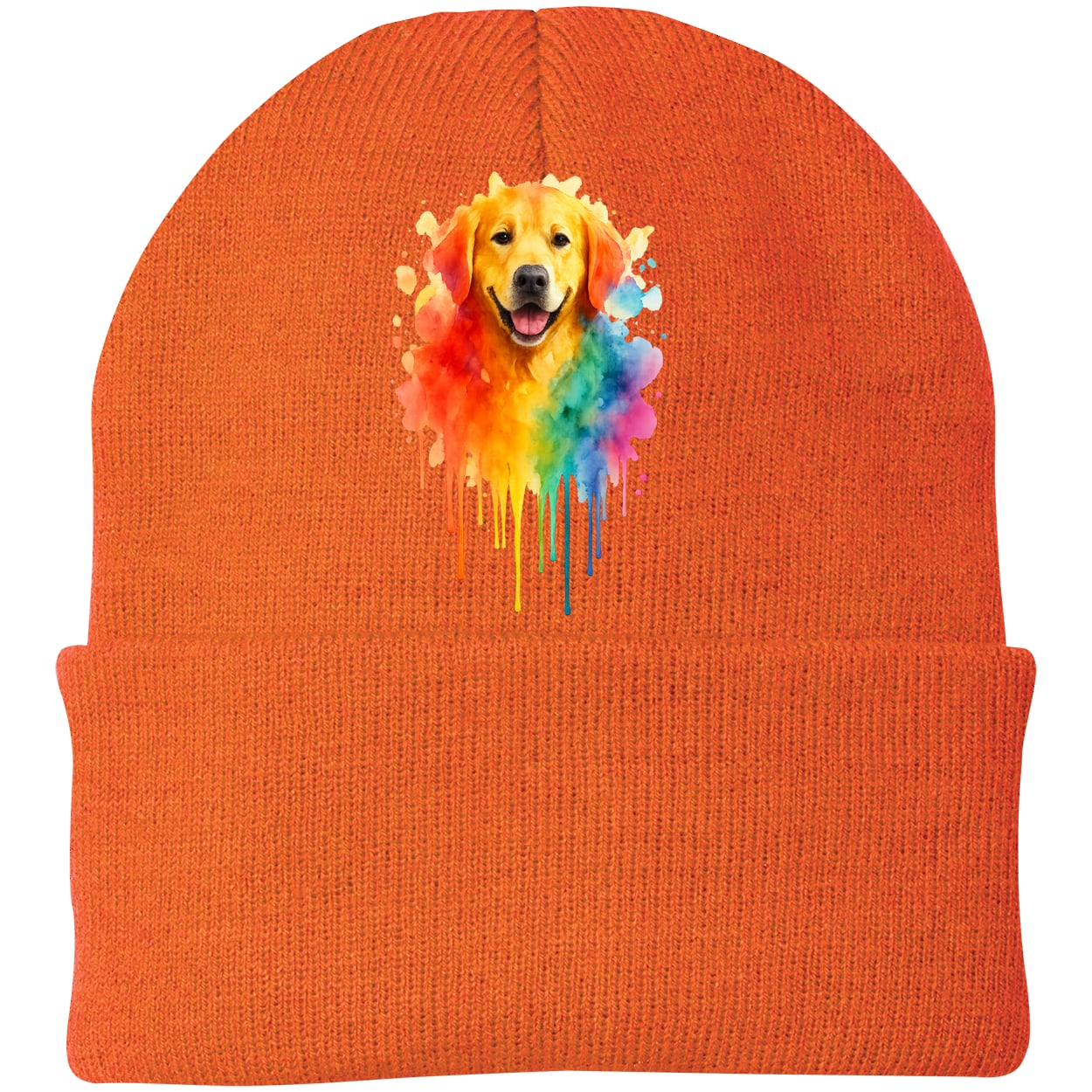 CP90 Port & Company Knit Beanie - Neon Orange