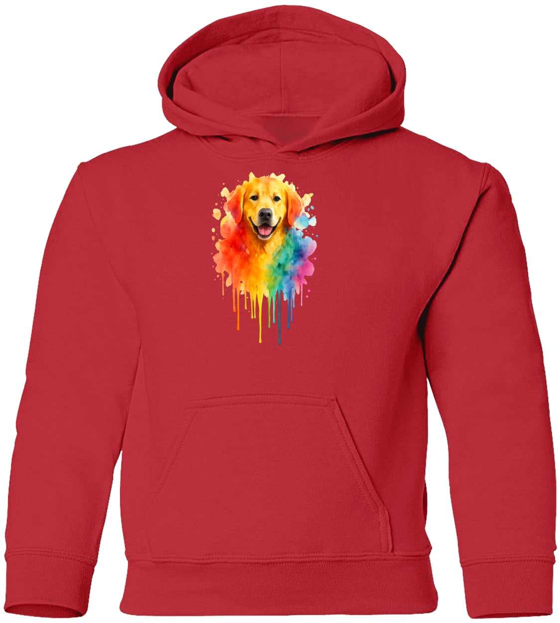 G185B Gildan Youth Pullover Hoodie - Red