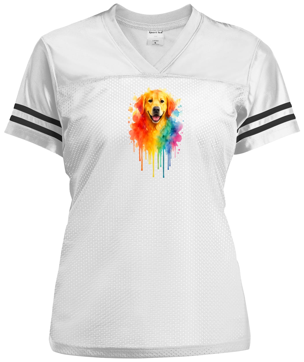 LST307 Sport-Tek Ladies' Replica Jersey - White/Black