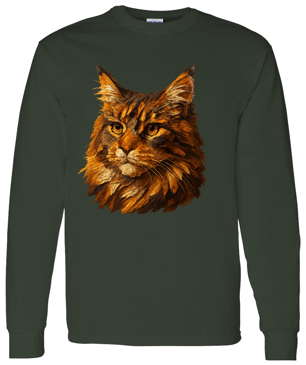 G540 LS T-Shirt 5.3 oz. - Forest Green