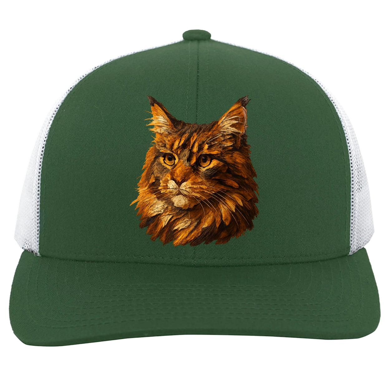 104C Trucker Snap Back - Dark Green/White