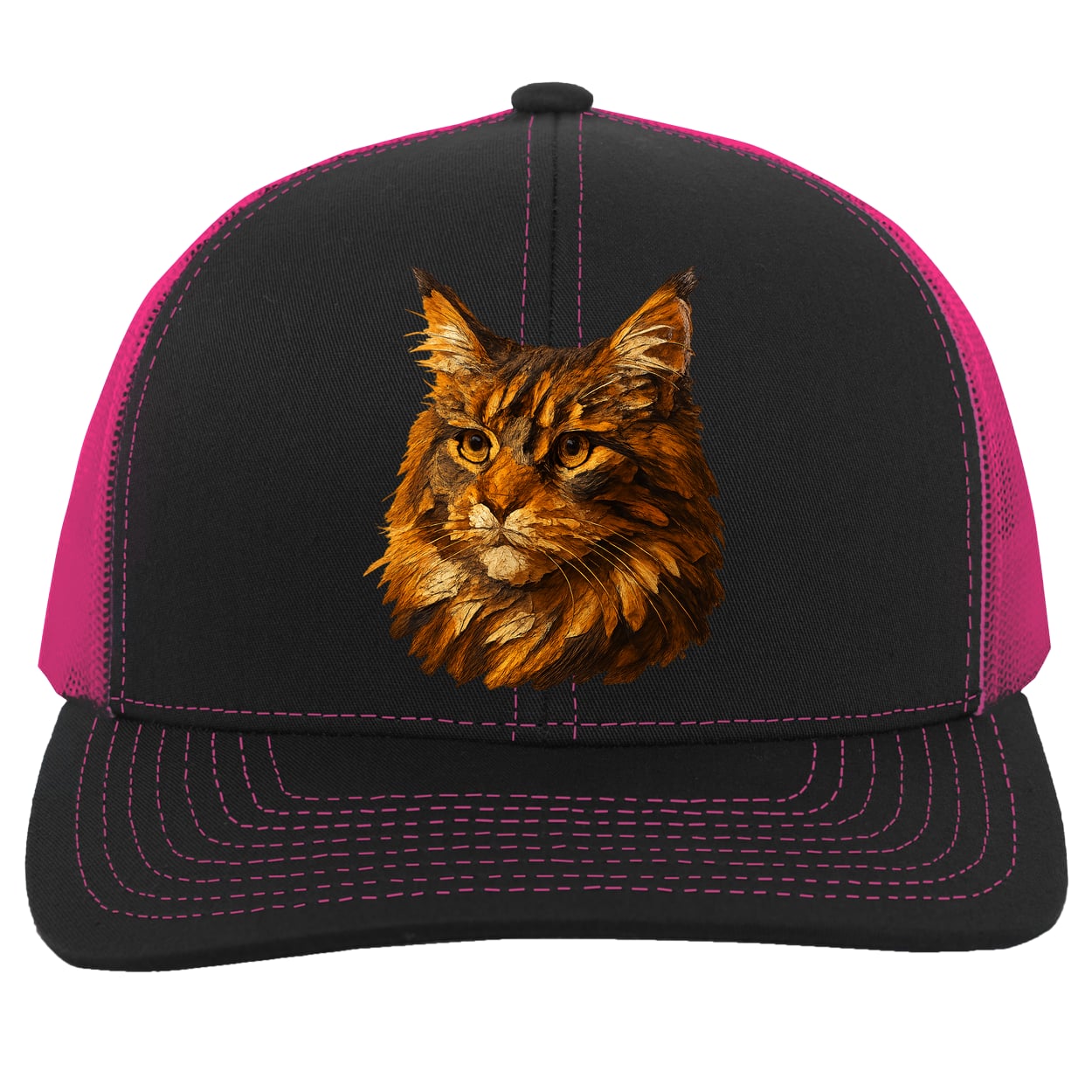104C Trucker Snap Back - Black/Pink