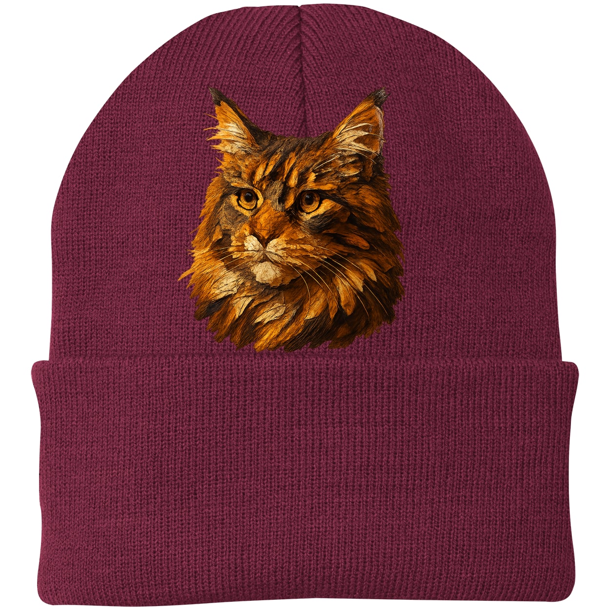 CP90 Port & Company Knit Beanie - Maroon