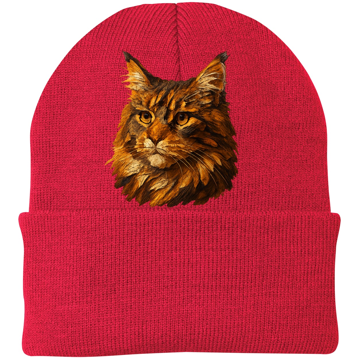 CP90 Port & Company Knit Beanie - Athletic Red