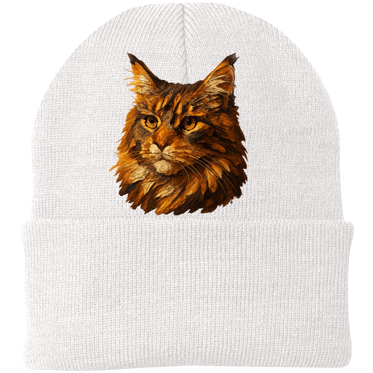 CP90 Port & Company Knit Beanie - White
