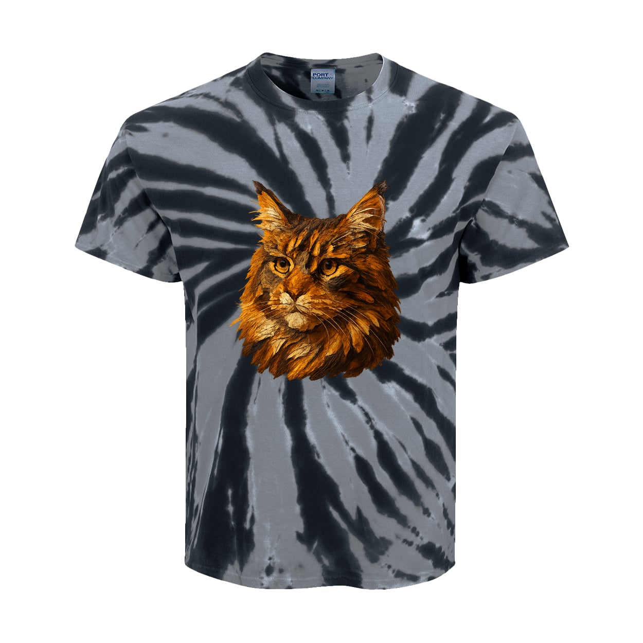 PC147Y Port & Company Kids Tie-Dye Tee - Black