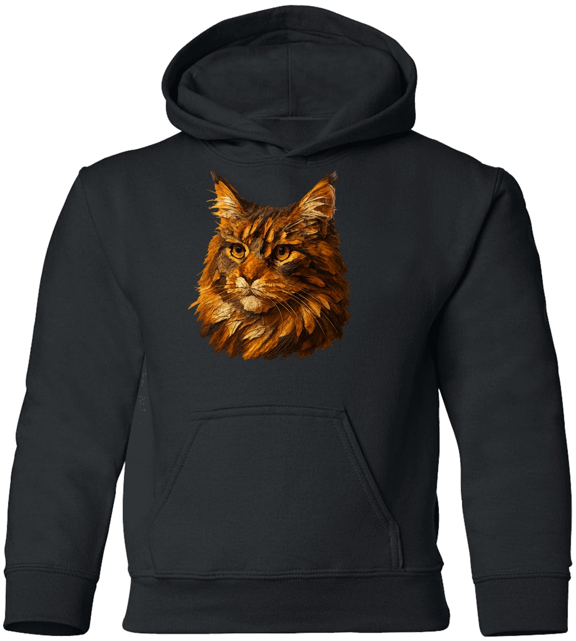 G185B Gildan Youth Pullover Hoodie - Black