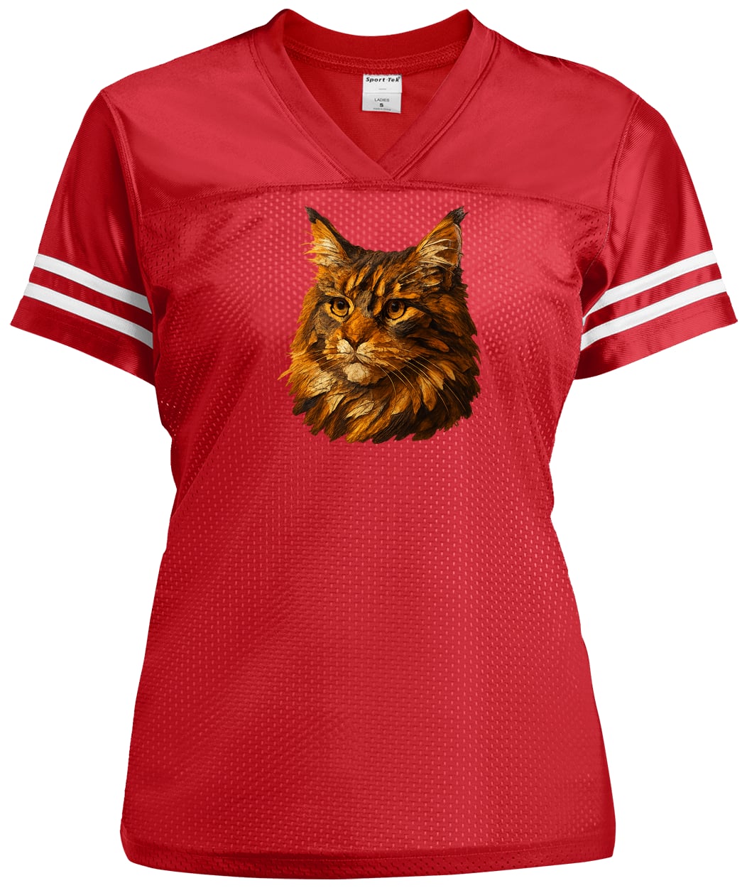 LST307 Sport-Tek Ladies' Replica Jersey - True Red/White