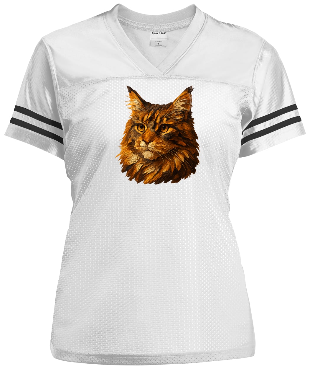 LST307 Sport-Tek Ladies' Replica Jersey - White/Black