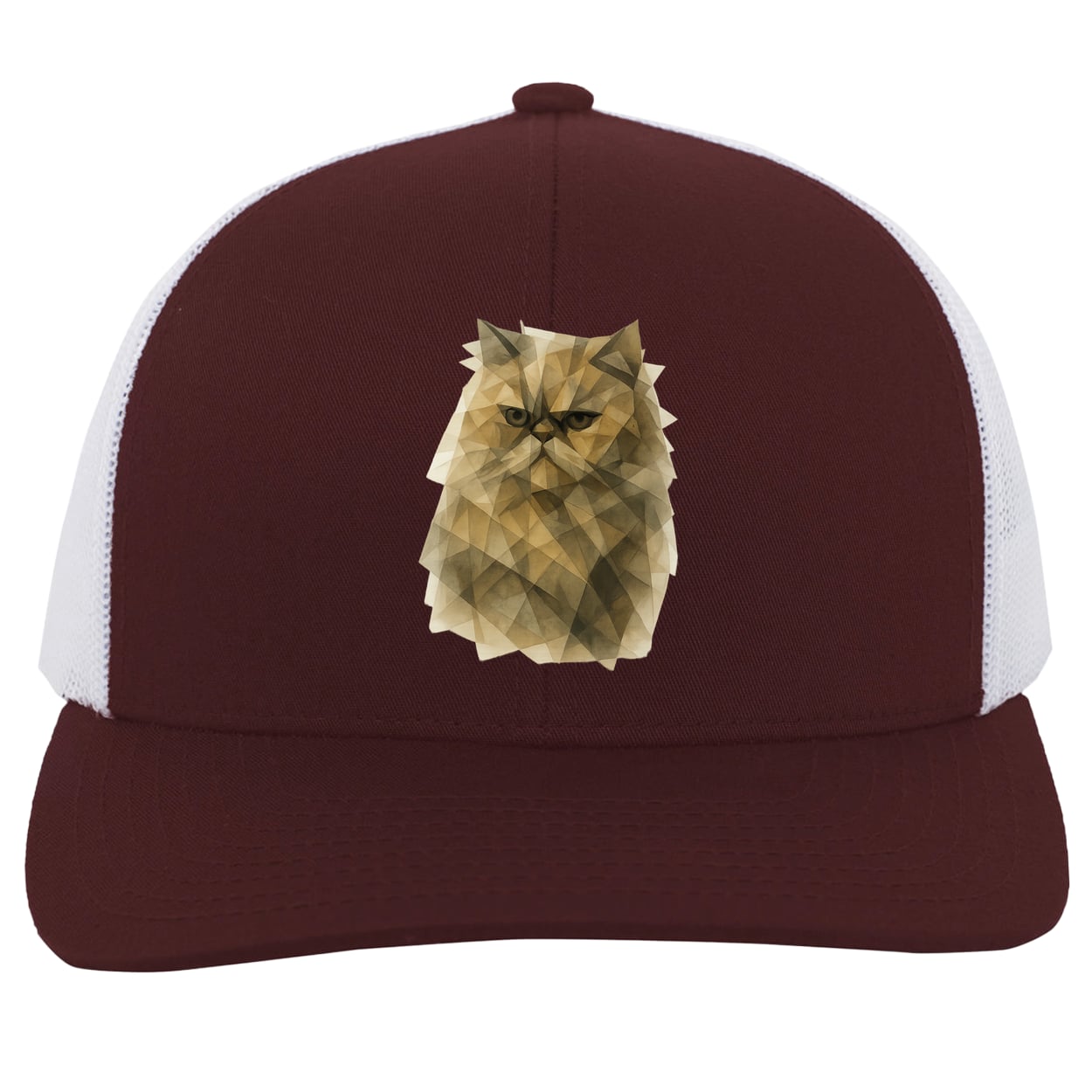 104C Trucker Snap Back - Maroon/White