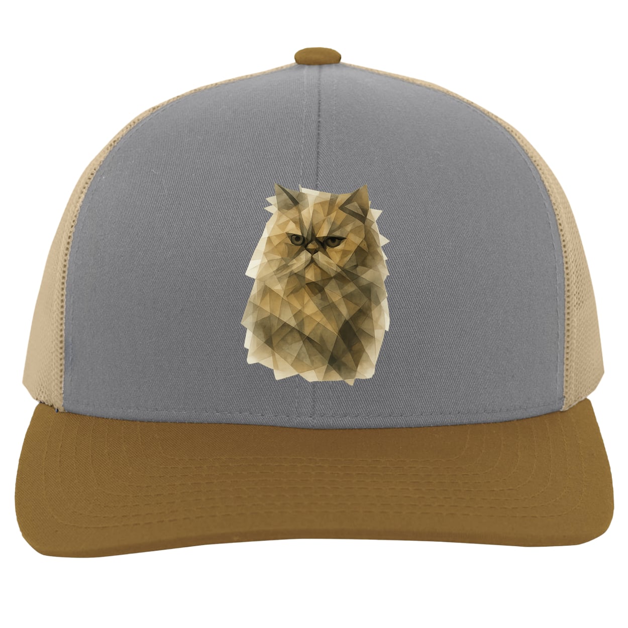 104C Trucker Snap Back - Heather/Beige/Amber
