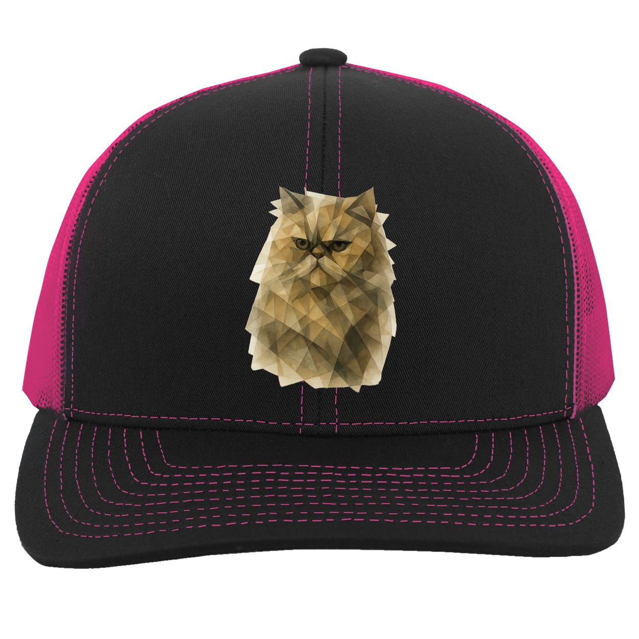 104C Trucker Snap Back - Black/Pink