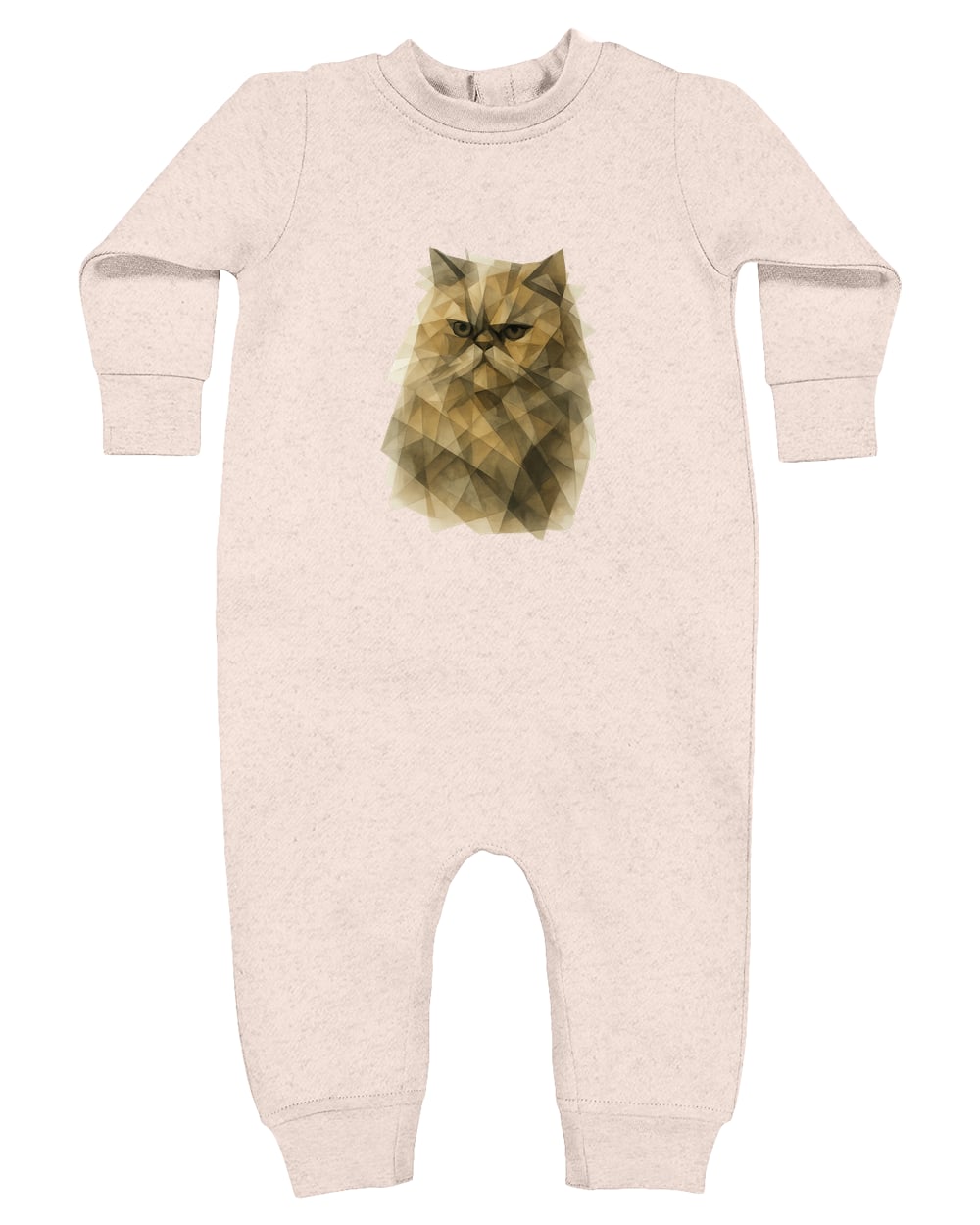 4447 Rabbit Skins Infant Fleece One-Piece Bodysuit - Natural Heather