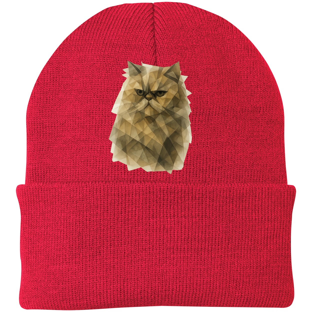 CP90 Port & Company Knit Beanie - Athletic Red