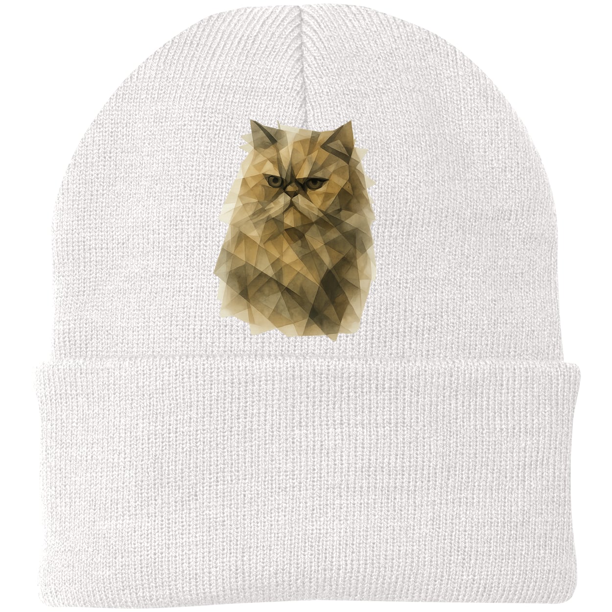 CP90 Port & Company Knit Beanie - White