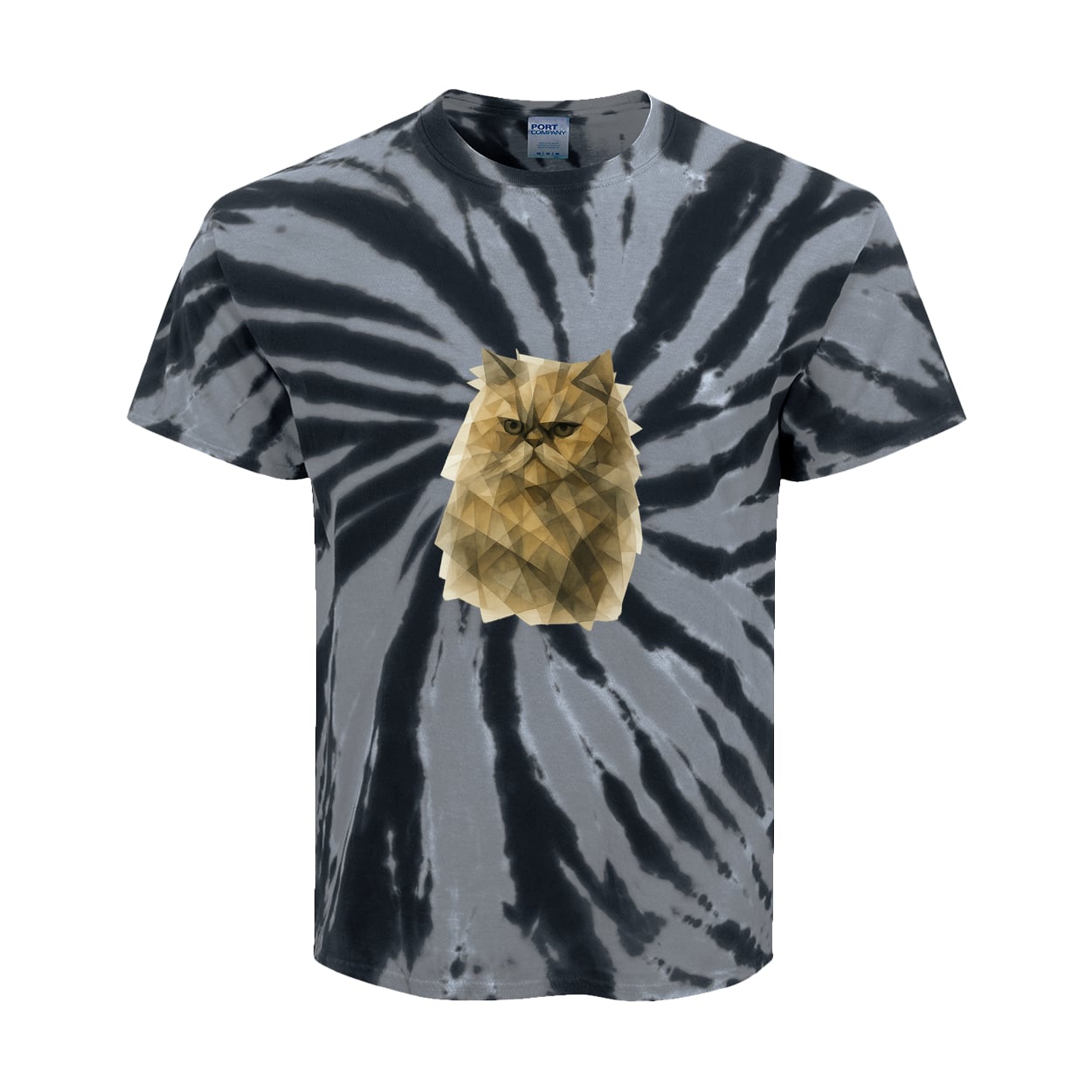 PC147Y Port & Company Kids Tie-Dye Tee - Black