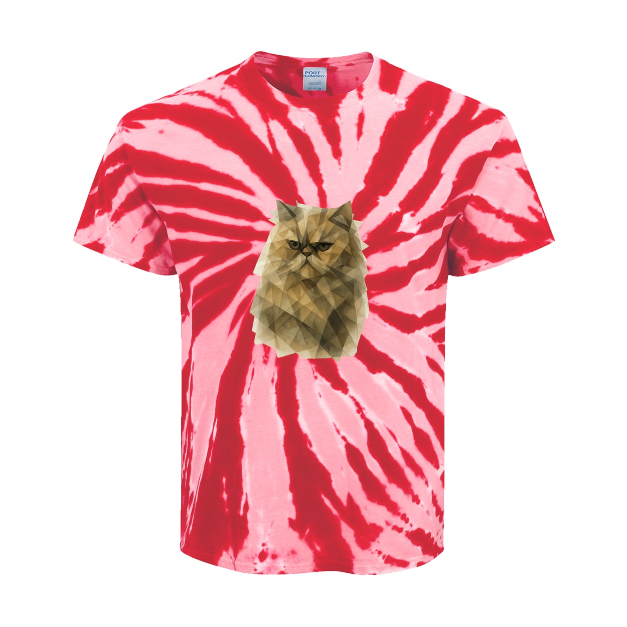 PC147Y Port & Company Kids Tie-Dye Tee - Red