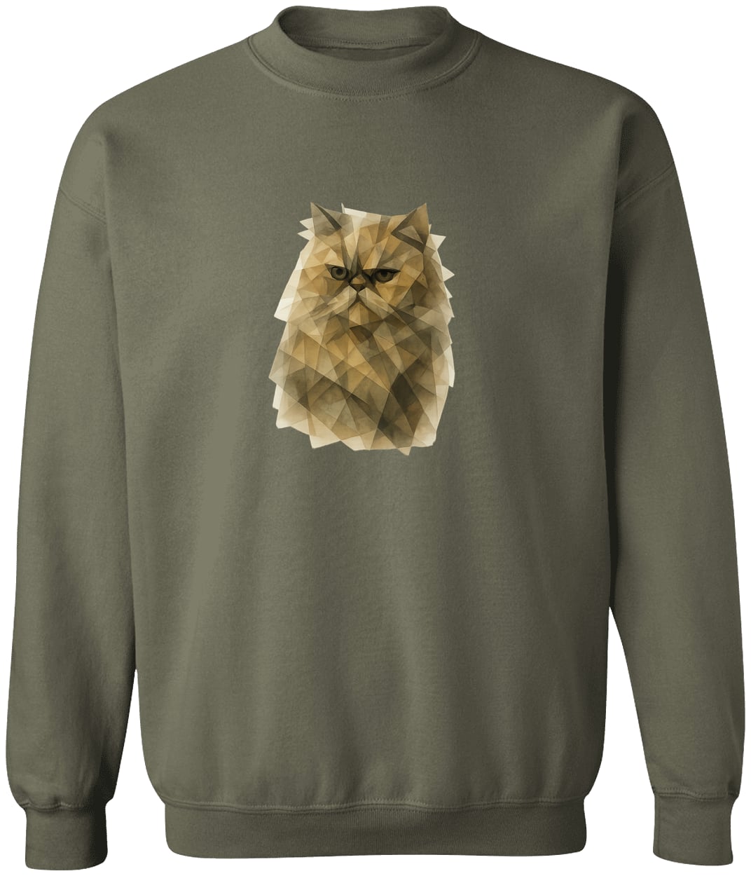 G180 Gildan Crewneck Pullover Sweatshirt - Military Green