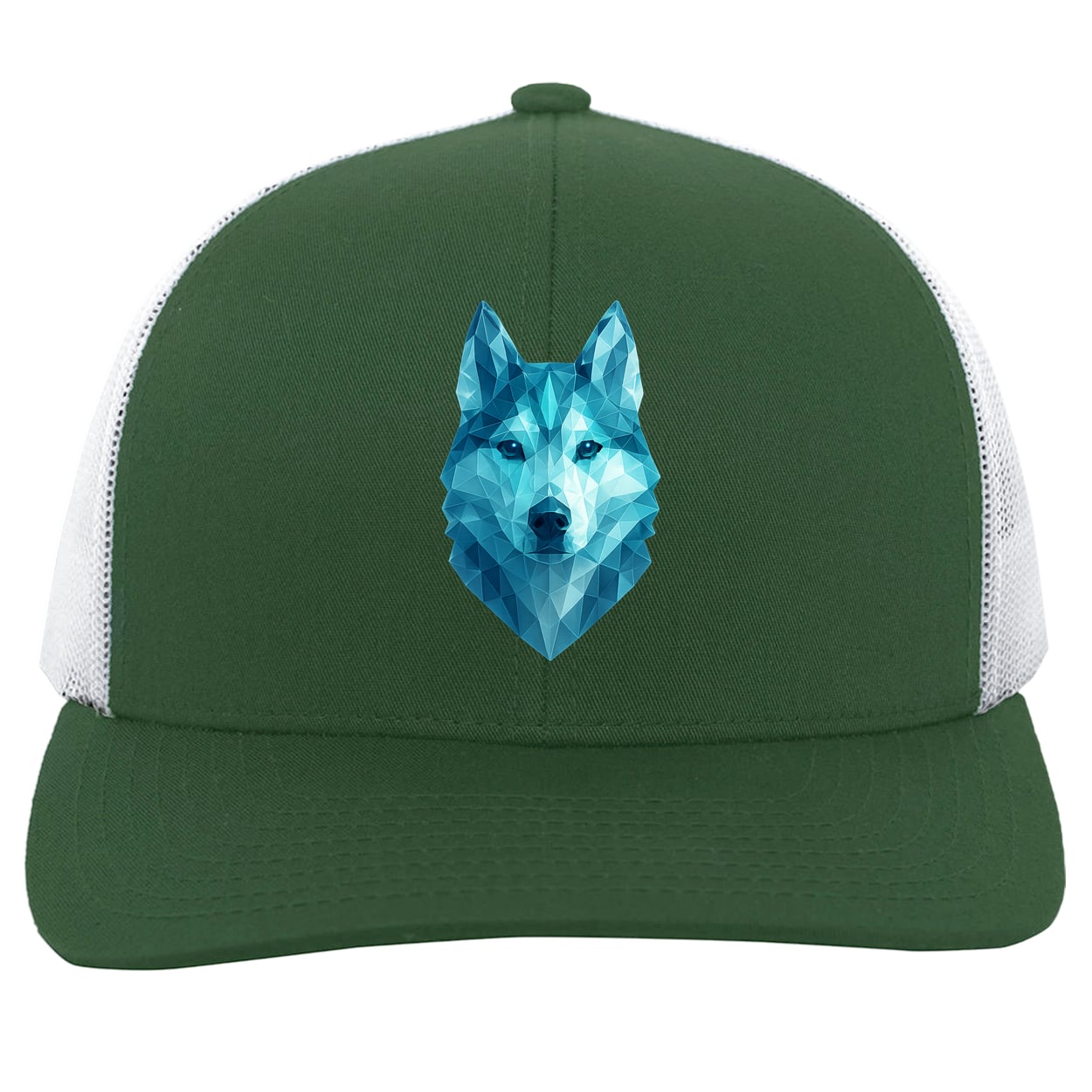 104C Trucker Snap Back - Dark Green/White