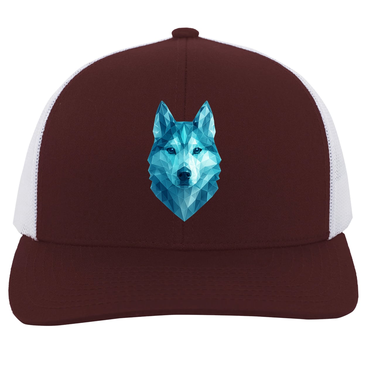 104C Trucker Snap Back - Maroon/White