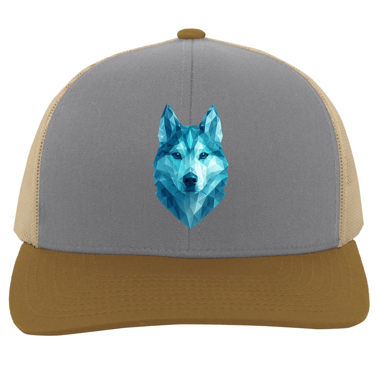 104C Trucker Snap Back - Heather/Beige/Amber