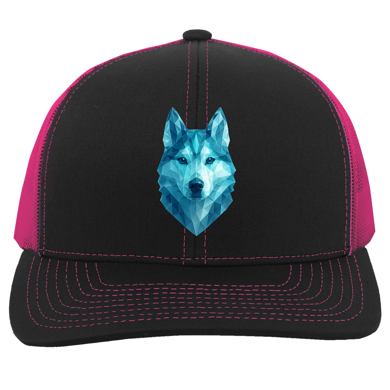 104C Trucker Snap Back - Black/Pink