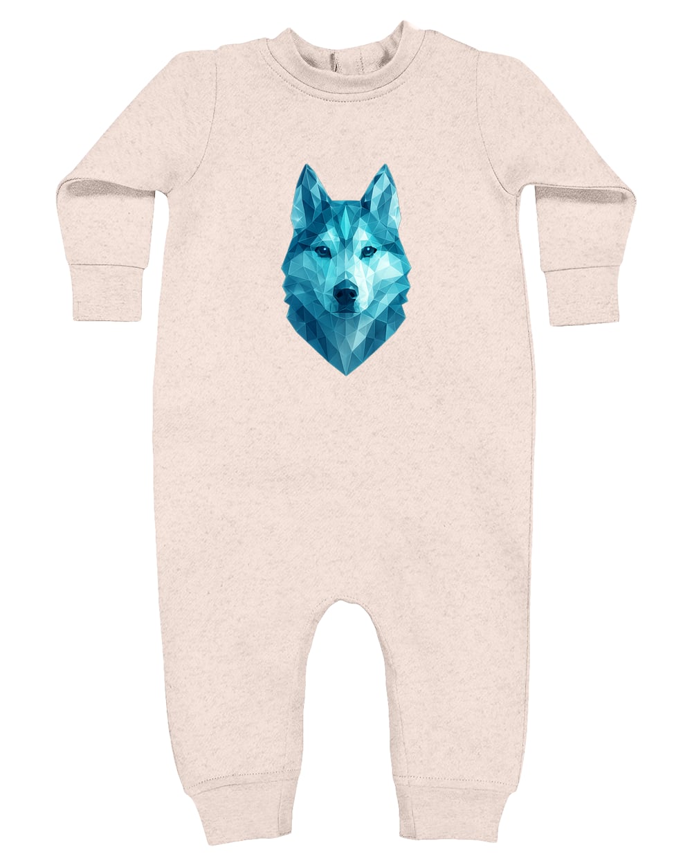 4447 Rabbit Skins Infant Fleece One-Piece Bodysuit - Natural Heather