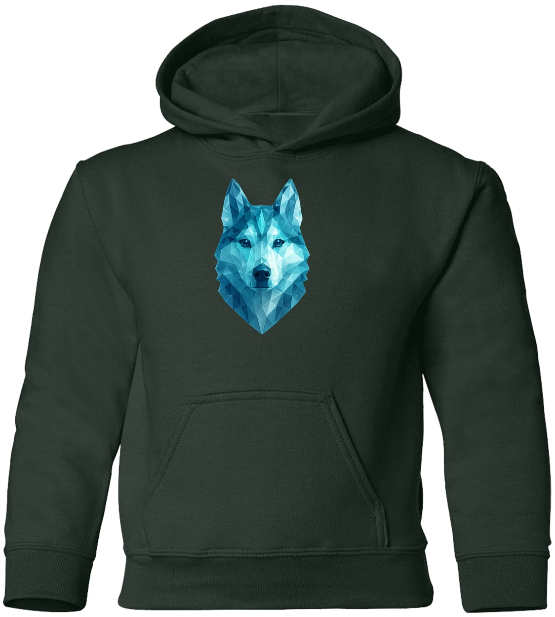 G185B Gildan Youth Pullover Hoodie - Forest Green
