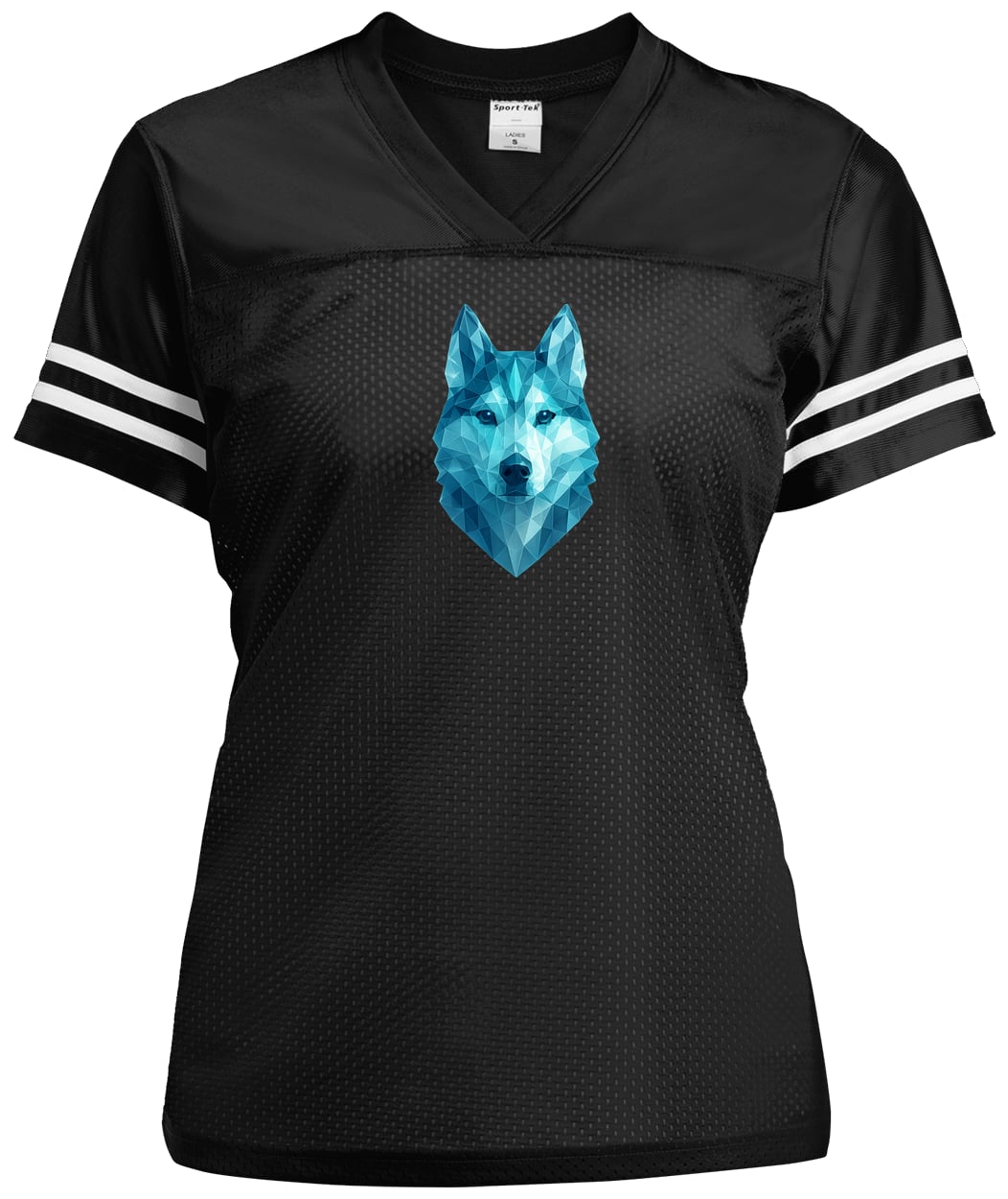 LST307 Sport-Tek Ladies' Replica Jersey - Black/White