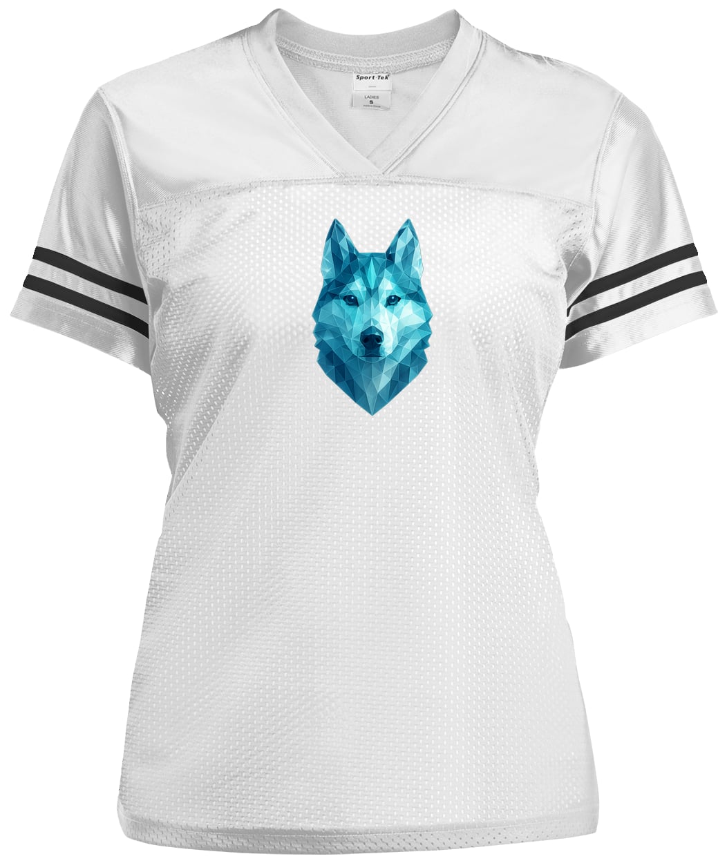 LST307 Sport-Tek Ladies' Replica Jersey - White/Black