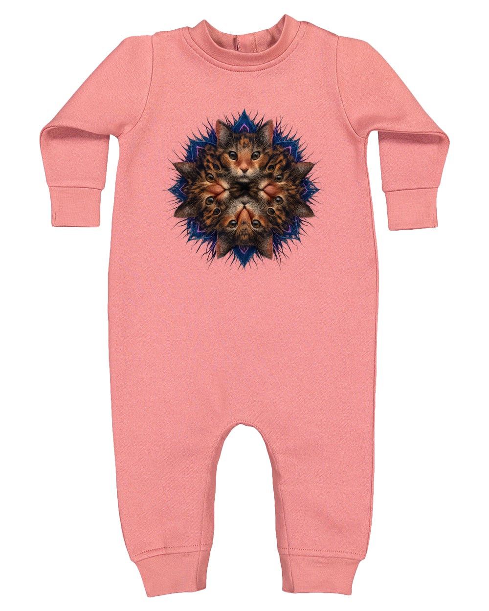 4447 Rabbit Skins Infant Fleece One-Piece Bodysuit - Mauvelous