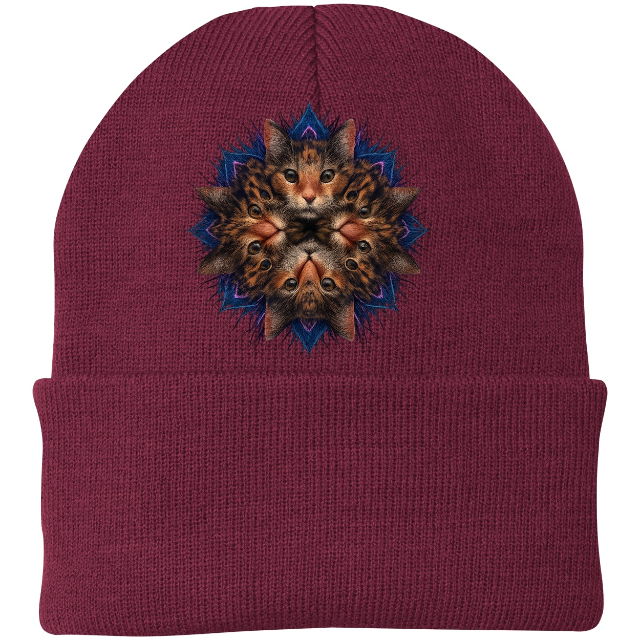 CP90 Port & Company Knit Beanie - Maroon