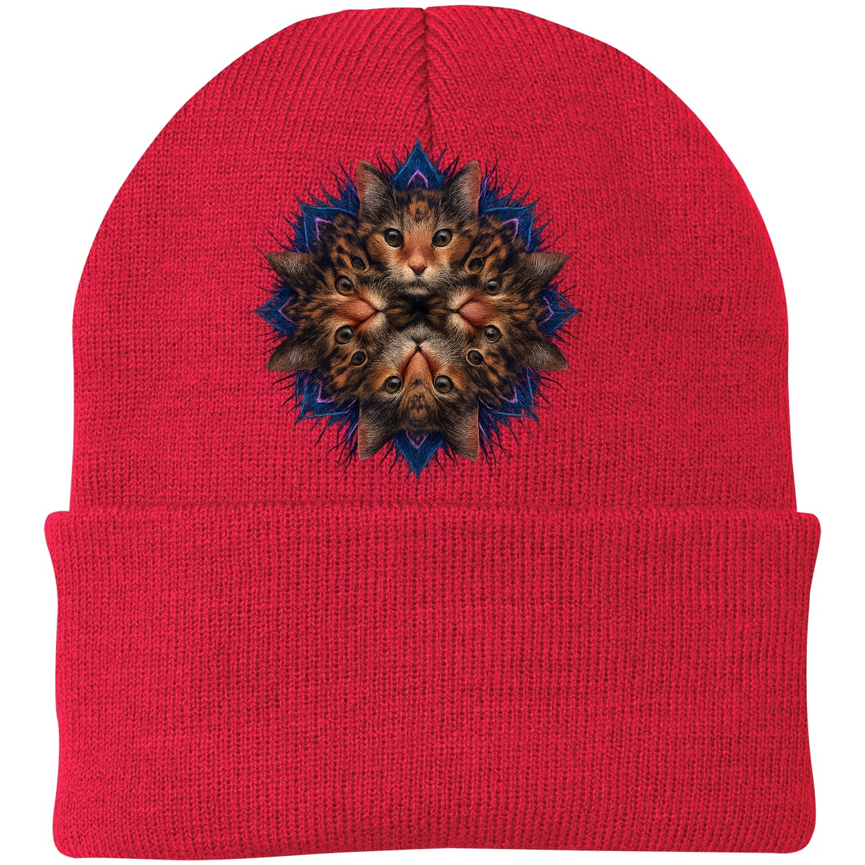 CP90 Port & Company Knit Beanie - Athletic Red