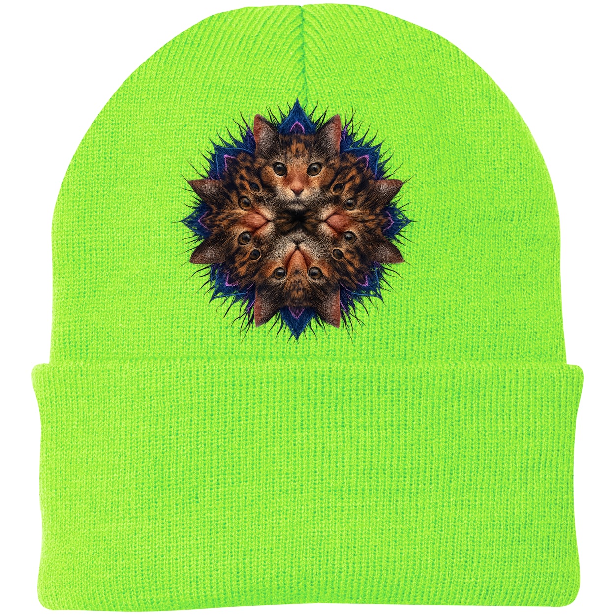 CP90 Port & Company Knit Beanie - Neon Green