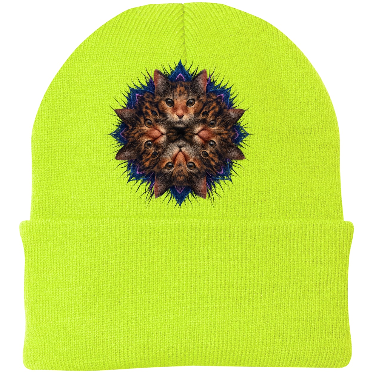 CP90 Port & Company Knit Beanie - Neon Yellow