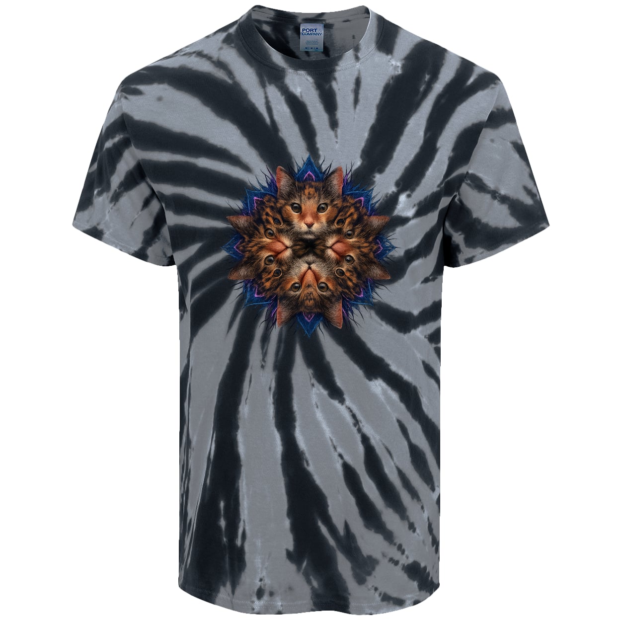 PC147 Port & Company Tie-Dye Tee - Black